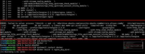 10 "Impish Indri" when doing a cross platform build (host x8664 target linuxarmv7) the shell form of run commands (i. . Error failed to solve process bin sh c apt update did not complete successfully exit code 100
